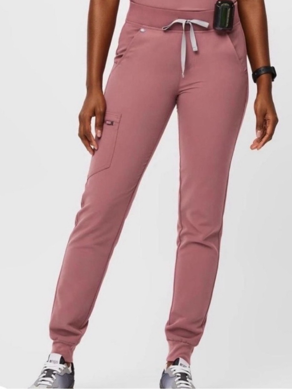 Figs small petite- Mauve Pink Drawstring Jogger Pants